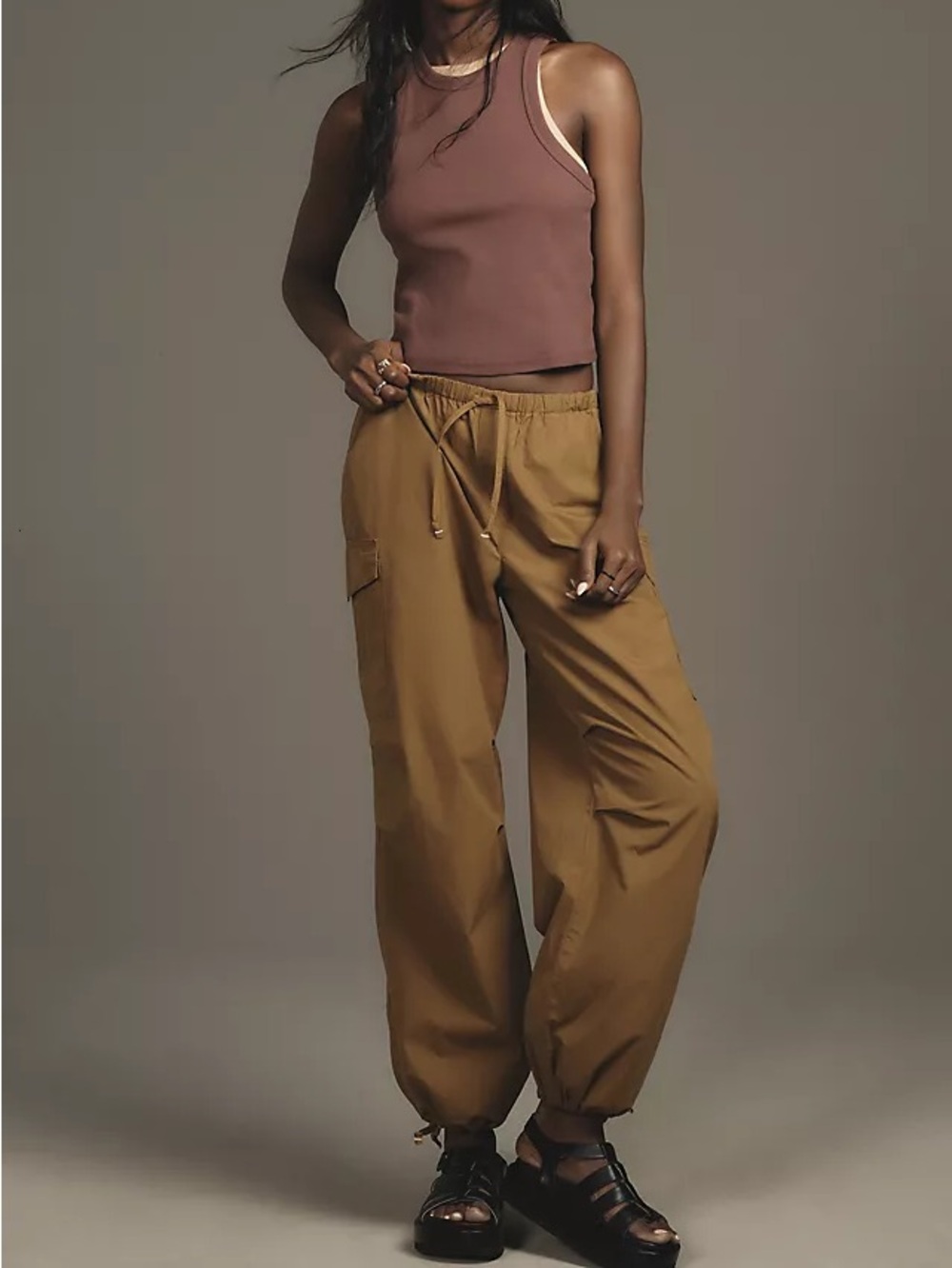 Pilcro Pull-On Parachute Pants